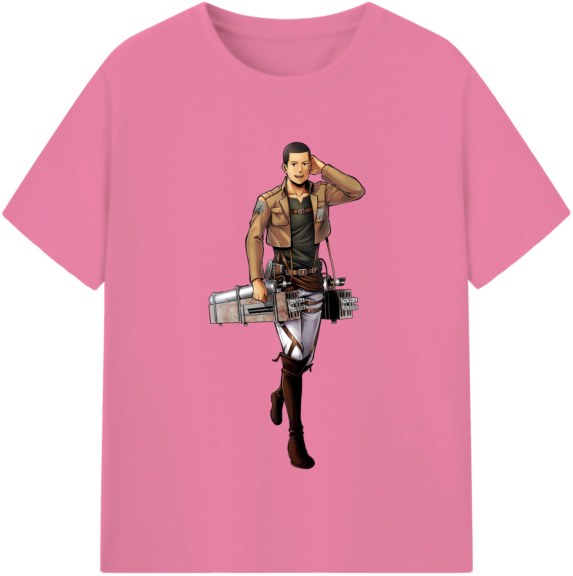 （画像用） 進撃の巨人 Attack on Titan 綿100％半袖Tシャツ（フロントプリント）